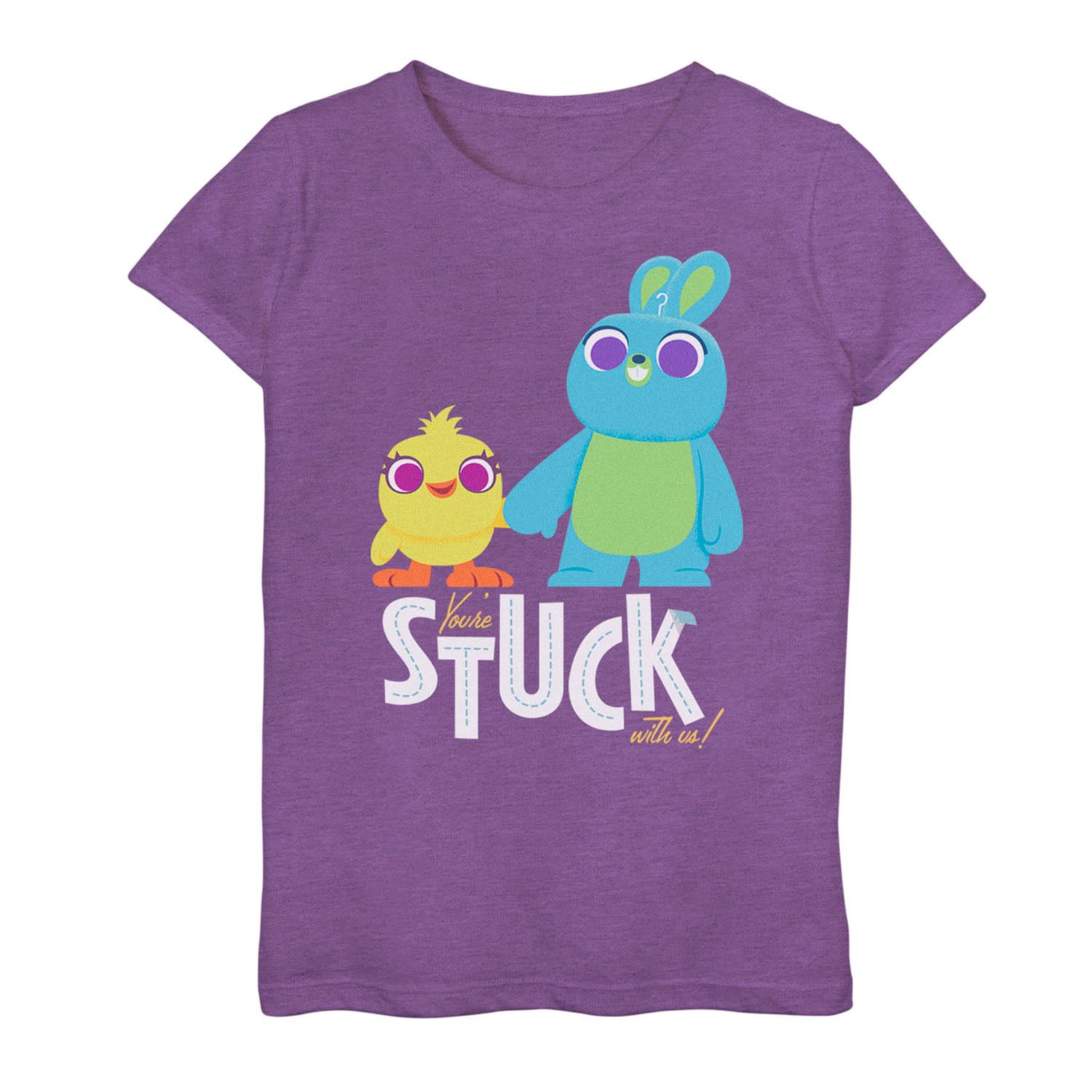 Image for Disney / Pixar Toy Story 4 Girls 7-16 Ducky & Bunny "Stuck With Us" Graphic Tee at Kohl's.