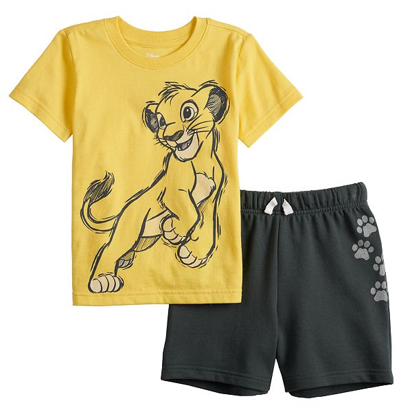 Disney's The Lion King Baby Boy Simba Graphic Tee & Shorts Set by