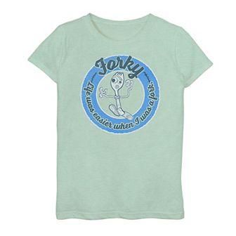 Disney / Pixar's Toy Story 4 Forky Girls 7-16 "Life Was Easier" Graphic Tee