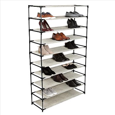 Simplify 10 Tier 50 Pair Shoe Rack