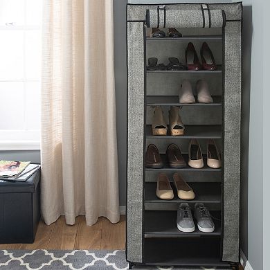 Simplify 8 Tier Shoe Organizer & Cover