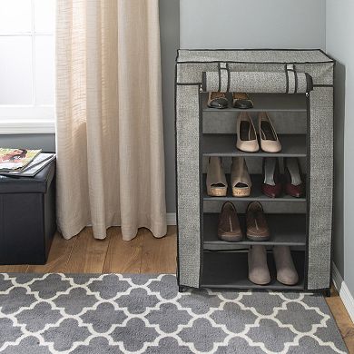 Simplify 5 Tier Shoe Organizer & cover