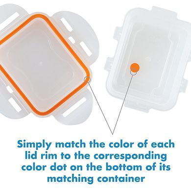 LocknLock Easy Essentials Color Mates 36-pc. Food Storage Container Set