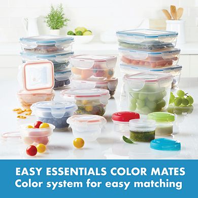 LocknLock Easy Essentials Color Mates 36-pc. Food Storage Container Set