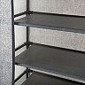 Simplify 7 Tier Double Wide 14 Shelf Shoe Closet