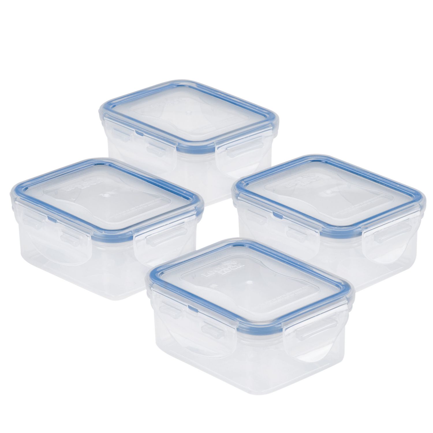 Cheer Collection Set of 8 28oz Airtight Food Storage Containers (Black)