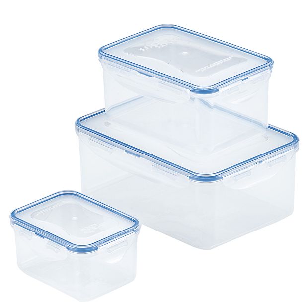 LocknLock Easy Essentials Rectangular 6 Container Food Storage Set