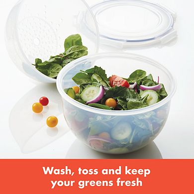 LocknLock Easy Essentials Specialty Salad Bowl with Colander Insert