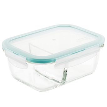 LocknLock Purely Better 25-oz. Glass Divided Food Storage Container
