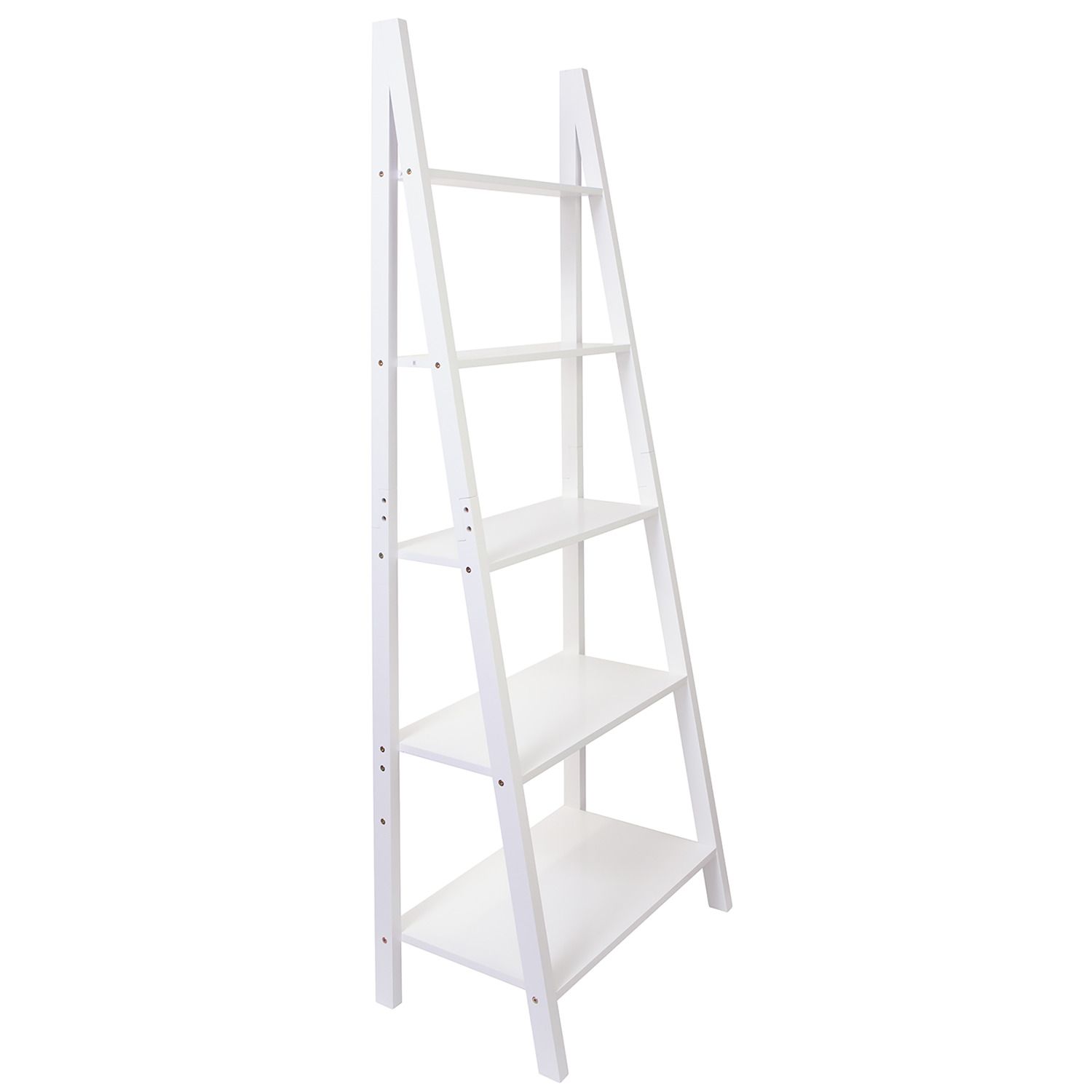 trestle bookcase white