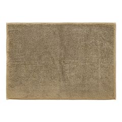 Lavish Home 100% Cotton Reversible Long Bath Rug - Silver - 24x60