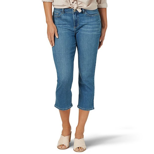 Kohls lee relaxed fit capris best sale