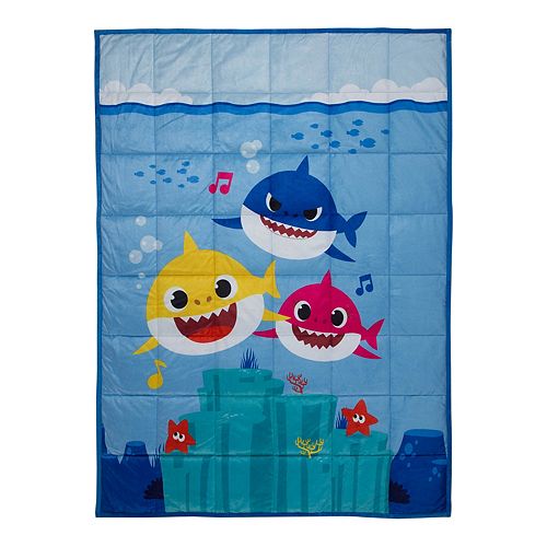 Kids Pinkfong Baby Shark Musical Shark Weighted Blanket