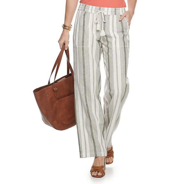 Women's Sonoma Goods For Life® Linen-Blend Pants