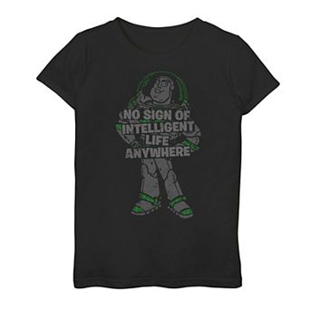 Disney / Pixar's Toy Story Buzz Lightyear Girls 7-16 "Intelligent Life" Graphic Tee