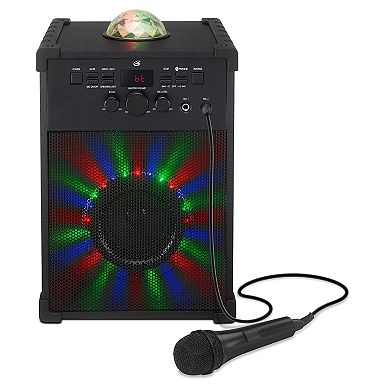 GPX Bluetooth Karaoke Party Machine with Lights
