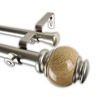 Rod Desyne 1" Marble Double Curtain Rod