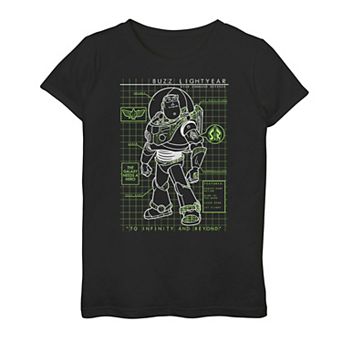 Disney / Pixar's Toy Story Buzz Lightyear Girls 7-16 Schematics Graphic Tee