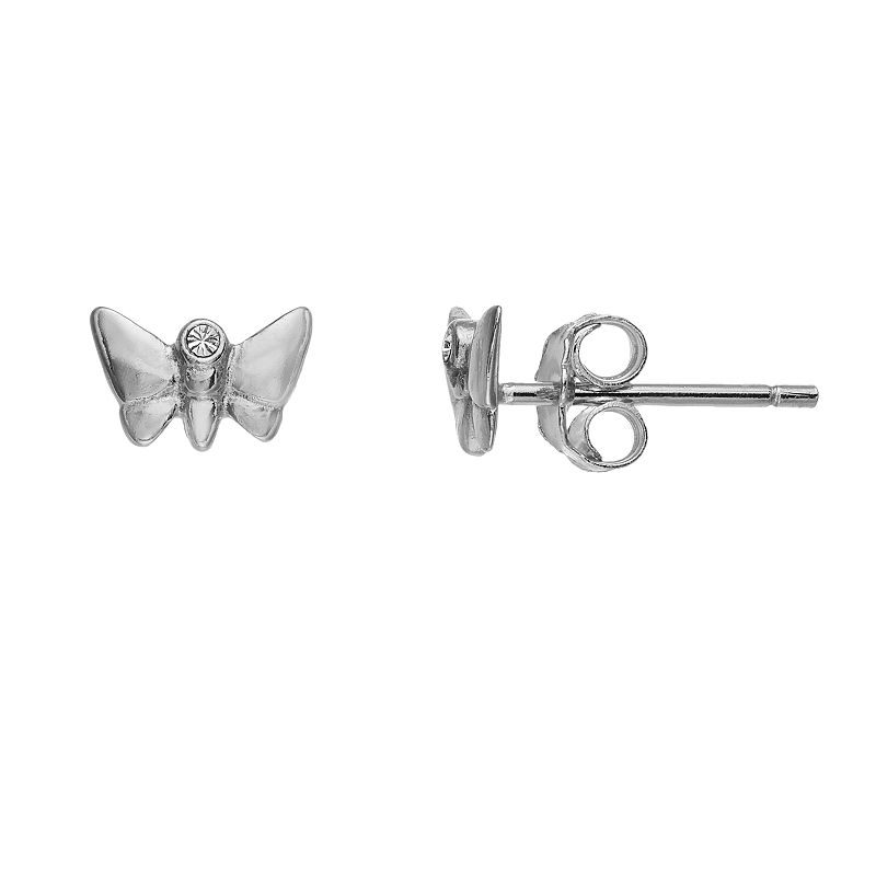 48782183 Fao Schwarz Sterling Silver Butterfly Stud Earring sku 48782183