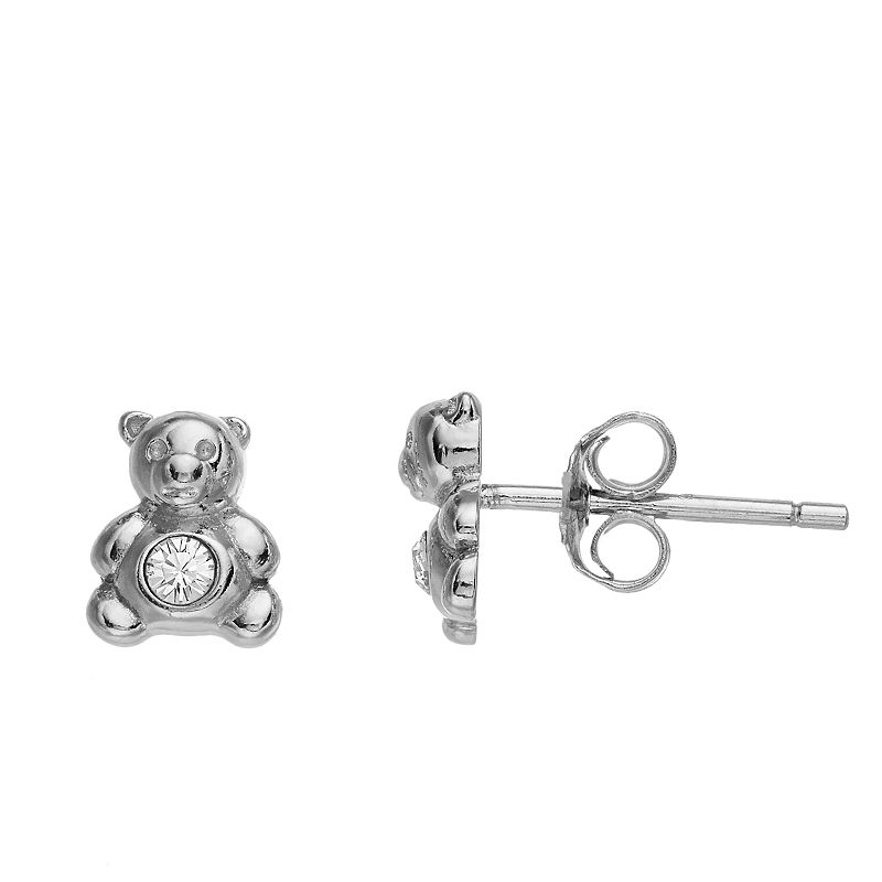 60373053 Fao Schwarz Sterling Silver Teddy Bear Stud Earrin sku 60373053