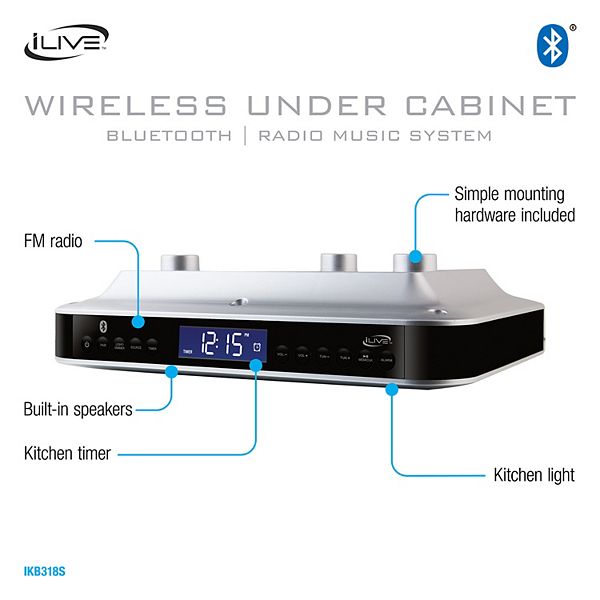 Ilive Bluetooth Under Cabinet Music System