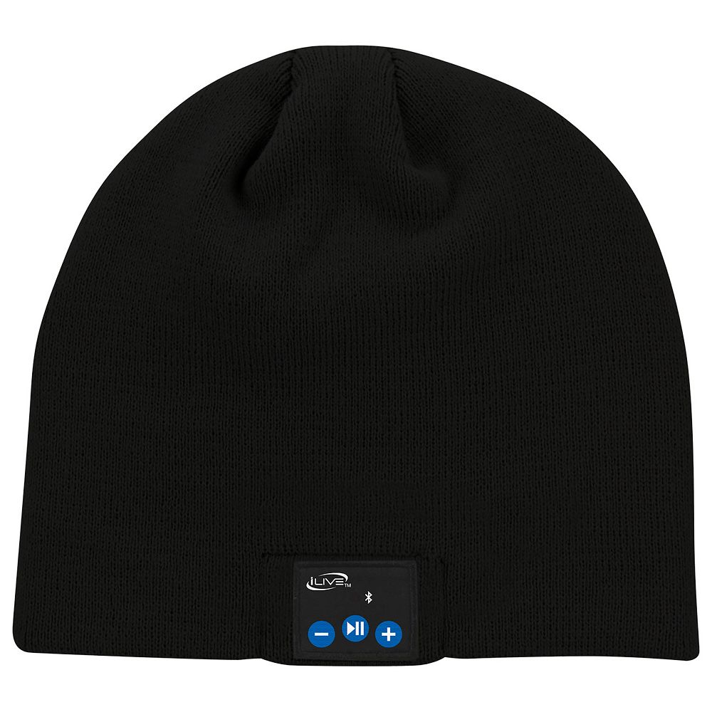 Bluetooth Music Winter Hat for Indoors Outdoors Beanie Striped Black Unisex HESHENG Unisex Bluetooth Music Warm Beanie Hat & Scarf Set  main image 4