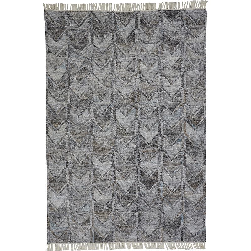 Weave & Wander Elstow Multi Colored Geometric Area Rug, Grey, 5X8 Ft