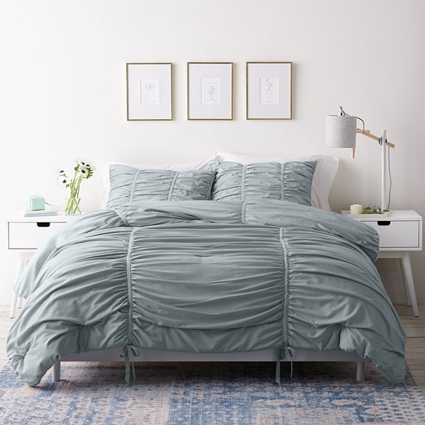Lc Lauren Conrad 3 Pc Ruched Comforter Set