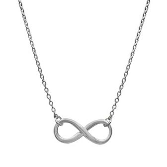 PRIMROSE Sterling Silver Cable Chain Infinity Necklace