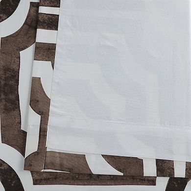 EFF Geometric Printed Cotton Grommet Room Darkening Curtain Panel