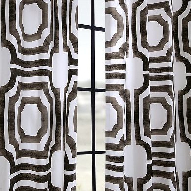 EFF Mecca Grommet Printed Cotton Window Curtain