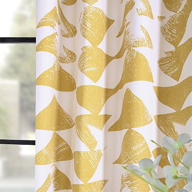 EFF Triad Printed Cotton Grommet Room Darkening Curtain Panel