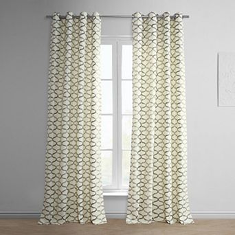 EFF Illusions Grommet Printed Cotton Window Curtain