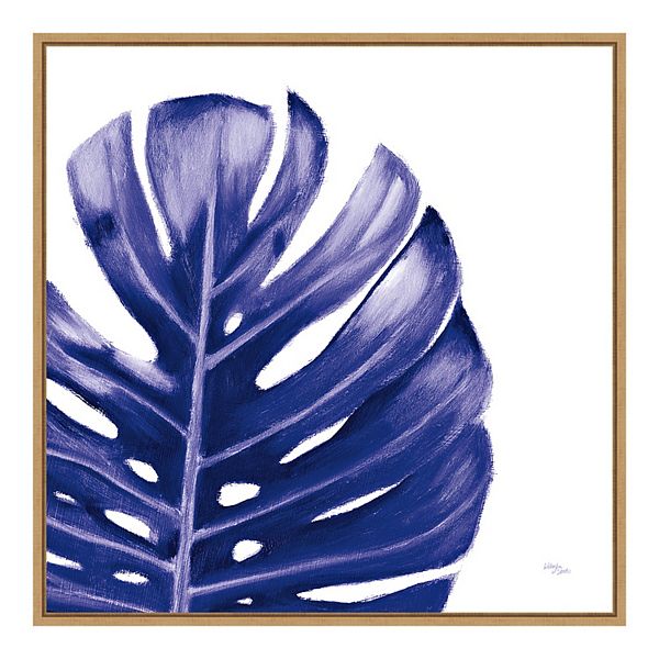 Amanti Art Statement Palms Iv Indigo Wall Art