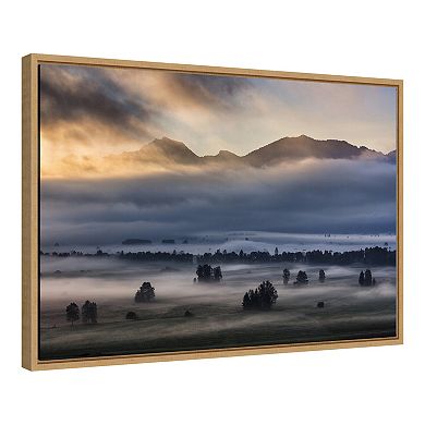 Amanti Art "Autumn Morning" Framed Canvas Print