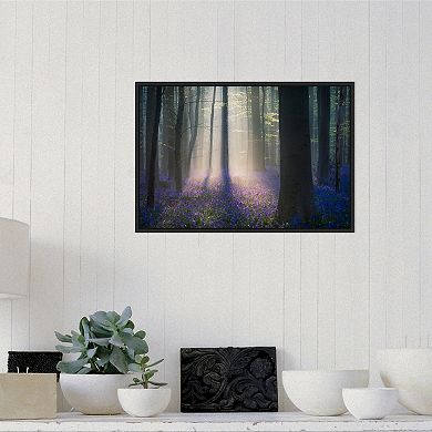Amanti Art "Velvet Light" Framed Canvas Print
