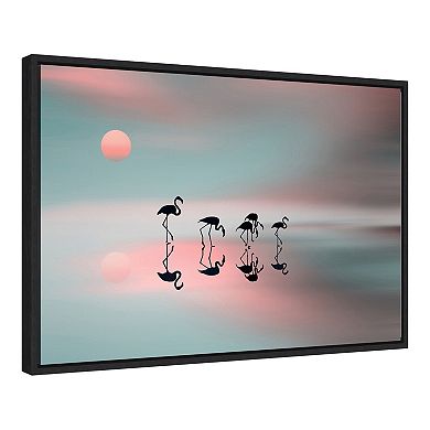 Amanti Art Family Flamingos Wall Art