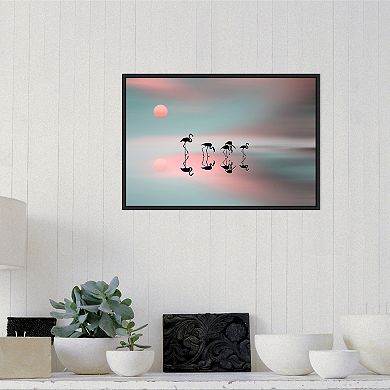 Amanti Art Family Flamingos Wall Art