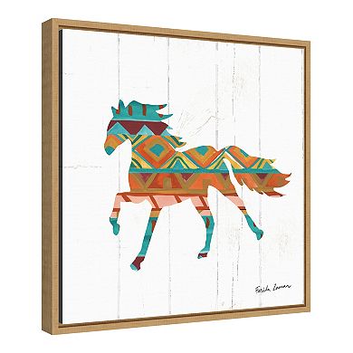 Amanti Art "Southwestern Vibes IV Horse" Framed Canvas Print