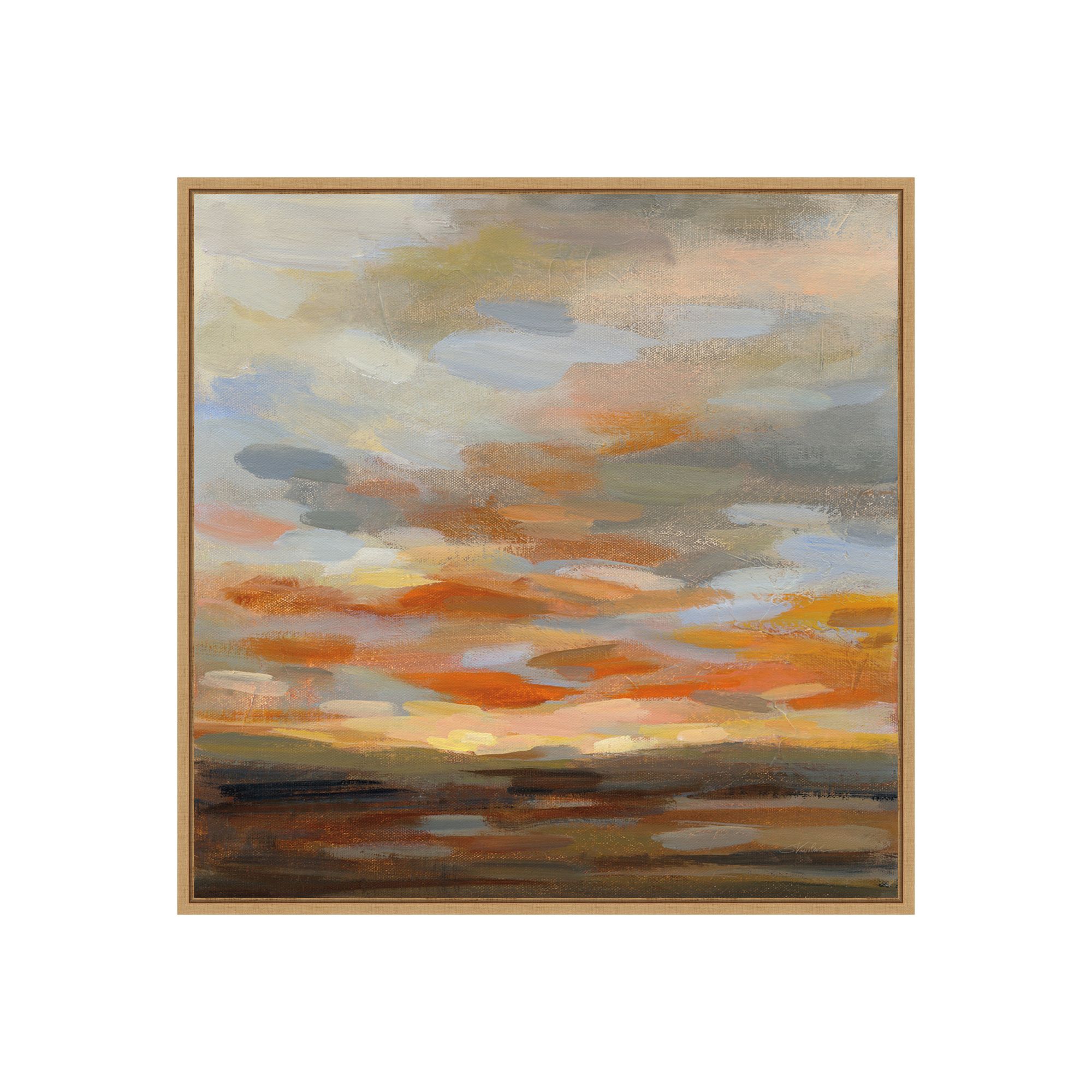 Amanti Art High Desert Sky II Framed Canvas Print, Brown
