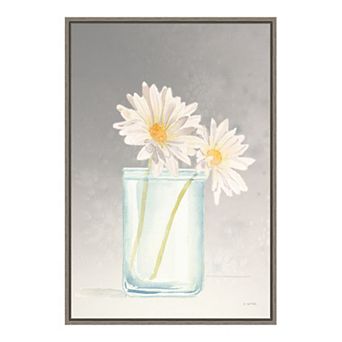 Amanti Art "Tranquil Blossoms IV (Daisy)" Framed Canvas Print