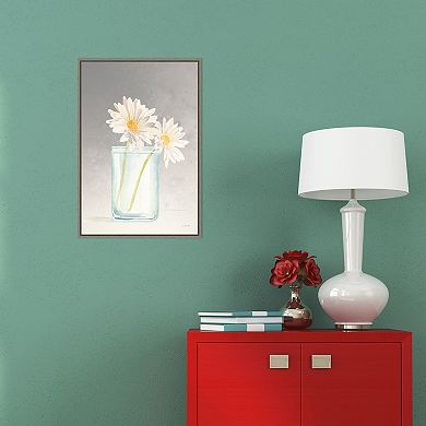 Amanti Art "Tranquil Blossoms IV (Daisy)" Framed Canvas Print