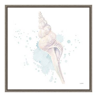 Amanti Art "Salento Coast V (Seashell)" Framed Canvas Print