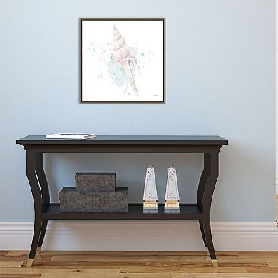 Amanti Art "Salento Coast V (Seashell)" Framed Canvas Print