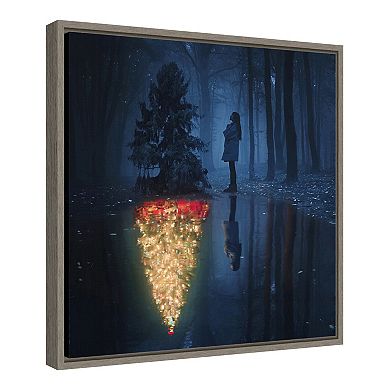 Amanti Art "The Hope of Christmas" Framed Canvas Print