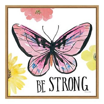 Amanti Art "Beautiful Butterfly I" Framed Canvas Print