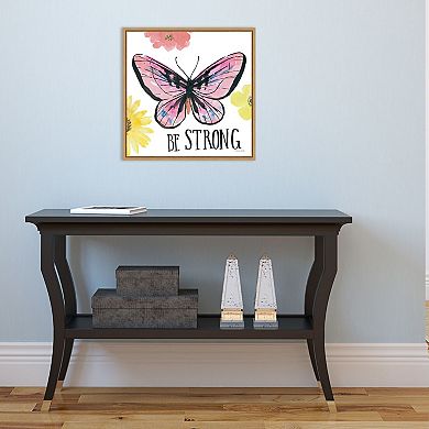 Amanti Art "Beautiful Butterfly I" Framed Canvas Print