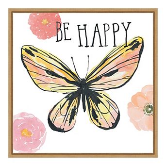 Amanti Art "Beautiful Butterfly II" Framed Canvas Print