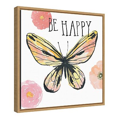Amanti Art "Beautiful Butterfly II" Framed Canvas Print