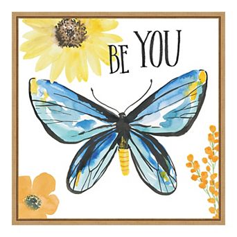 Amanti Art "Beautiful Butterfly III" Framed Canvas Print